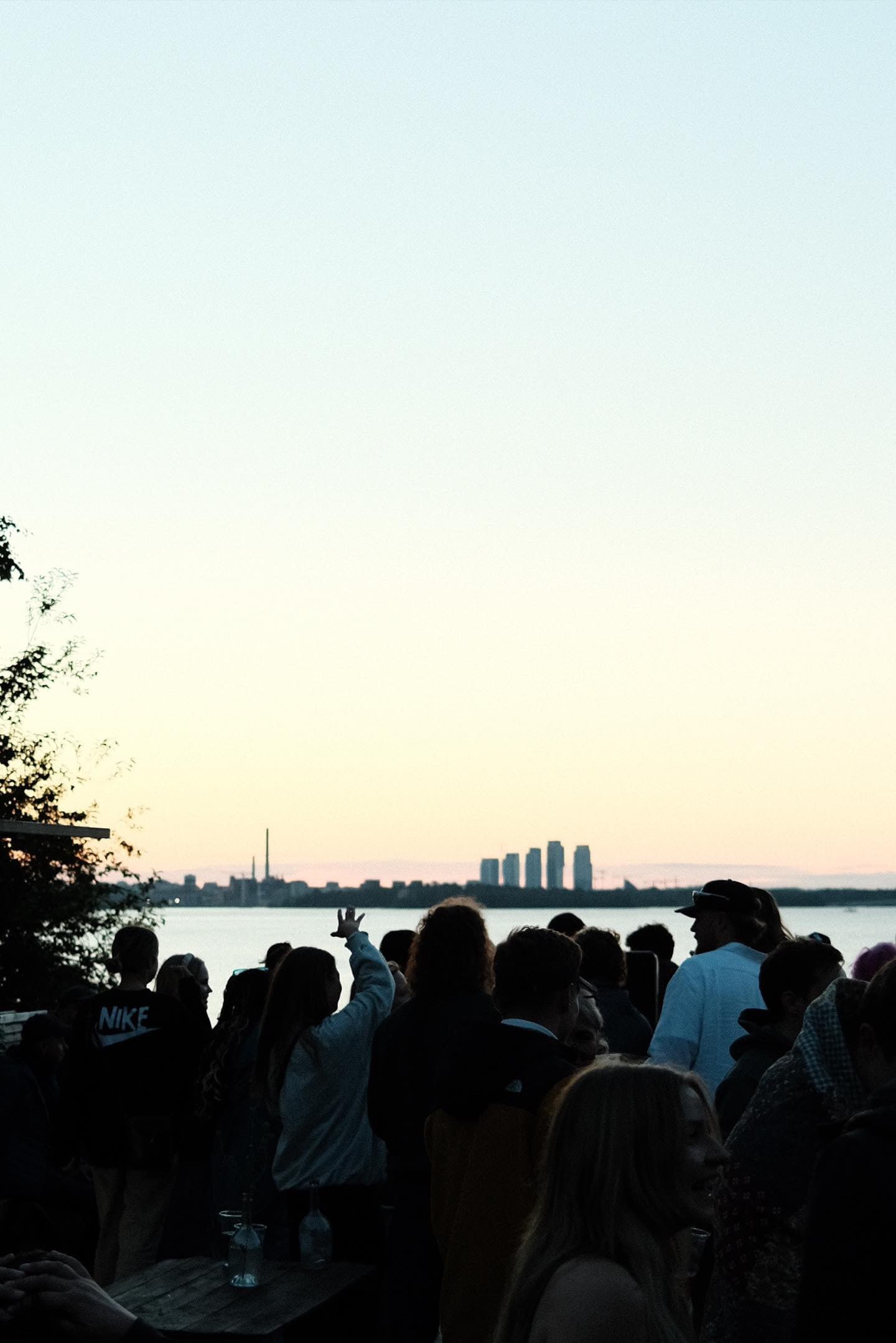 Vallisaari Insel vom Meer aus gesehen